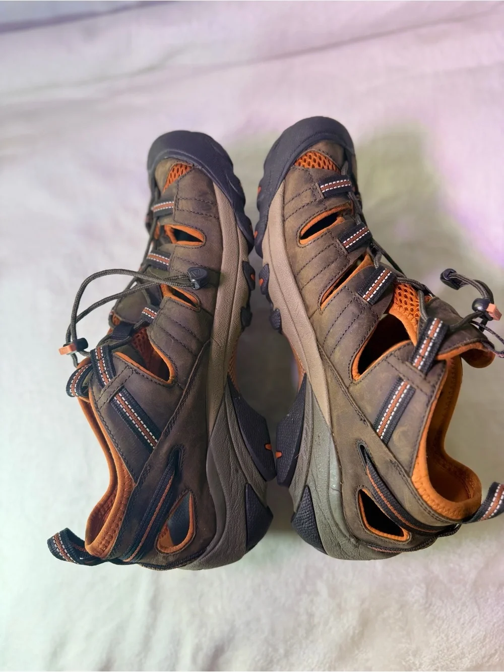 Keen Men's Brown & Orange Outdoor Hiking Sandal